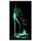 Designart - Green High Heel Show - Abstract Canvas Art Print